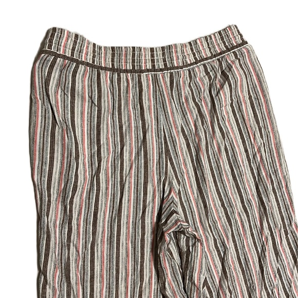 Time and Tru, Striped Colors, Drawstring, Stretch, Wide Leg Pants, Multi, XXL - Picture 5 of 8